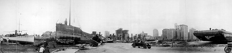 Downtown after the 1926 Miami Hurricane