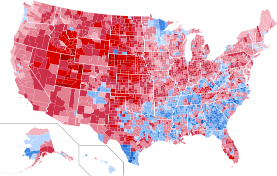 File:1980 United States presidential election results map by county.svg