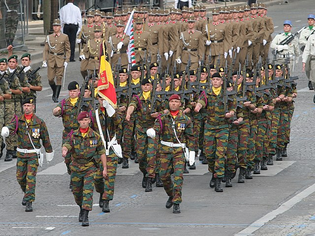 A detachment of the 2nd/4th Regiment Mounted Rifles at the 2007 Bastille Day Military Parade