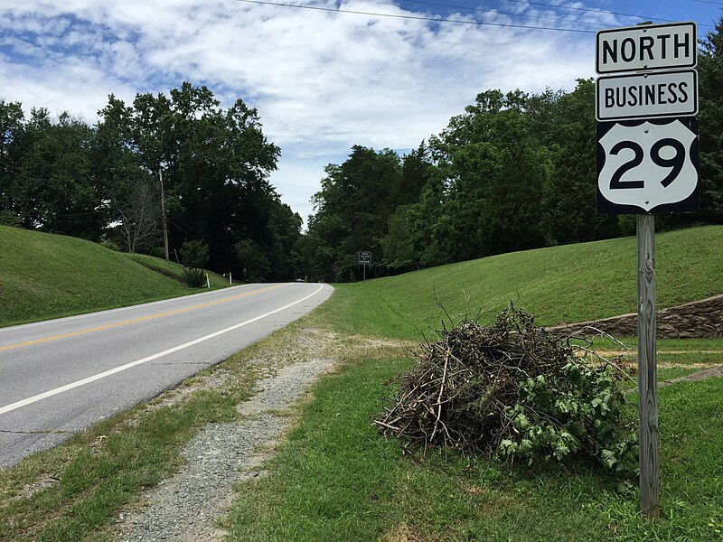 File:2017-06-27 12 56 42 View north along U.S. Route 29 Business (Main Street) at Minor Road (Virginia State Secondary Route 1427) in Chatham, Pittsylvania County, Virginia.jpg