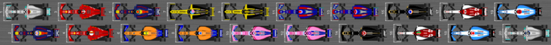 Diagrama de la parrilla de salida del Gran Premio de Abu Dhabi de 2019.