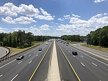 The southbound Garden State Parkway in Brick Township