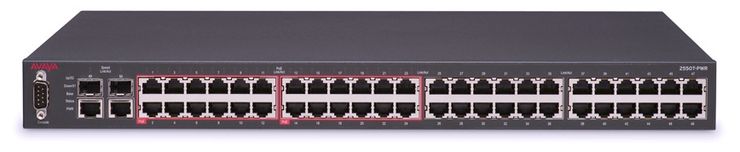Avaya ERS 2550T-PWR, a 50-port Ethernet switch