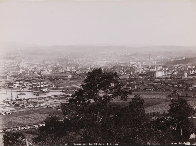 File:48. Christiania fra Ekeberg III panorama, del 3 - NB bldsa AL0048 III.jpg