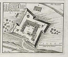 The Portuguese Empire was the first European power to colonize Senegal, beginning with the arrival of Dinis Dias in 1444 at Goree Island and ending in 1888, when the Portuguese gave Ziguinchor to the French. AMH-8133-KB Floor plan of the fort on Goeree.jpg