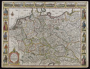 A Newe Mape of Germany, 1626
