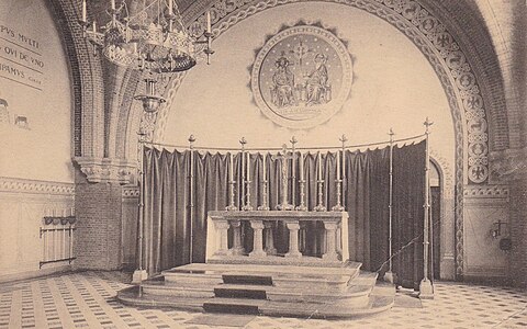 La chapelle de l'abbaye au début du XXe siècle