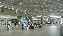 À l'intérieur de l'aéroport international de Gimhae