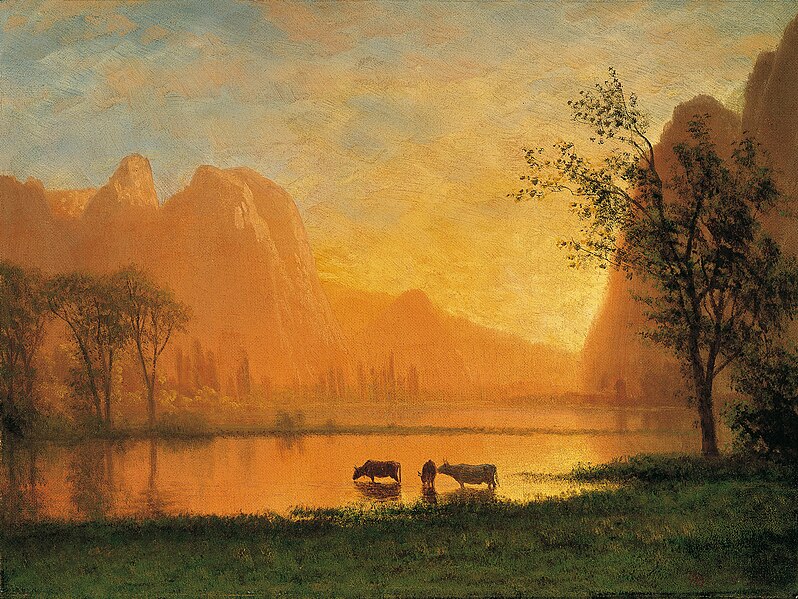 File:Albert Bierstadt - Sundown at Yosemite.jpg