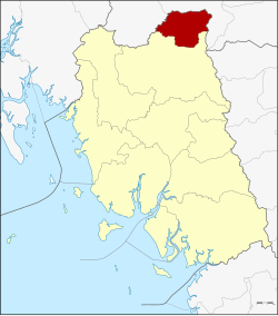 District location in Trang province