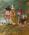 Ziterea (xehetasuna), Watteau, 1717