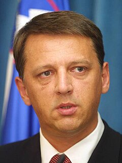 Anton Rop Prime Ministre of Slovenia