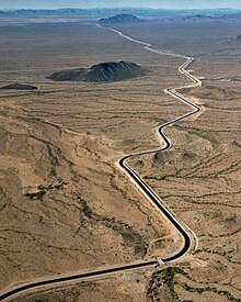 Water delivered by the Central Arizona Project's canal. Arizona cap canal.jpg