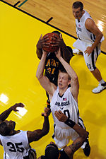 Thumbnail for File:Army Spc. Will Lewis rebounds in 2010 Armed Forces Basketball Championship Game.jpg