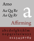 Thumbnail for Arno (typeface)