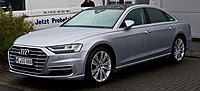 Audi A8 50 TDI (D5) – Frontansicht, 24. joulukuuta 2017, Velbert.jpg