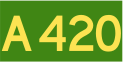 Australian Alphanumeric State Route A420.svg