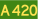 Australian Alphanumeric State Route A420.svg