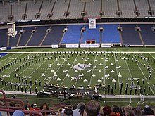 The Avon High School Marching Black and Gold, a large marching band, is classified as a AAAA band in the BOA circuit, as determined by school size. Avon High School Marching Black and Gold at the RCA Dome.jpg