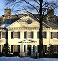 Entrance to house at Mead Pt., Greenwich, Connecticut (photo 2004).