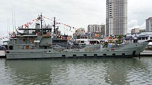 BRP Ivatan ha attraccato a Manila nell'agosto 2015