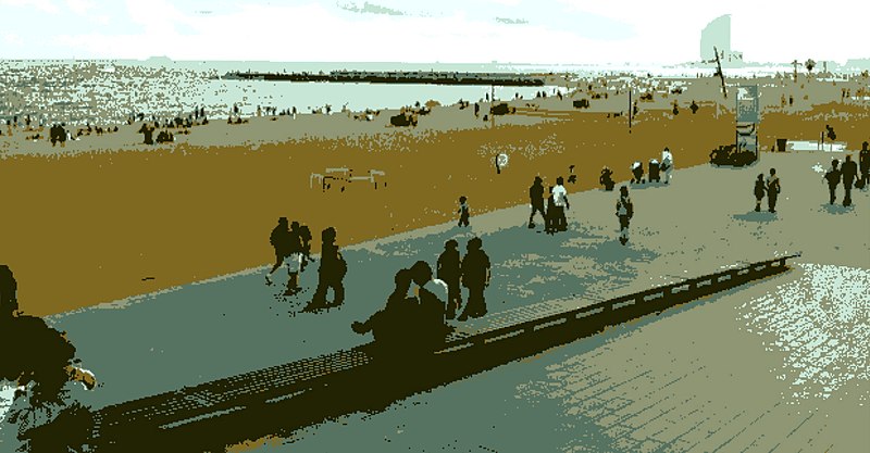 File:Barca Beach Posterized (5055987315).jpg