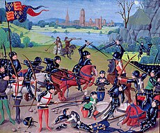 Battle of Agincourt, St. Alban's Chronicle by Thomas Walsingham.jpg