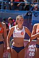 Deutsch: Beachhandball bei den Olympischen Jugendspielen 2018 in Buenos Aires; Tag 7, 13. Oktober 2018; Mädchen, Halbfinale – Niederlande-Kroatien 0:2 English: Beach handball at the 2018 Summer Youth Olympics in Buenos Aires at 13 October 2018 – Girls Semifinal – Netherlands-Croatia 0:2 Español: Handball de playa en los Juegos Olimpicos de la Juventud Buenos Aires 2018 en 13 de octubre de 2018 – Semifinales Femeninas - Países Bajos-Croacia 0:2