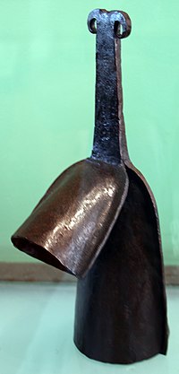 Traditional Agogo metal gongs