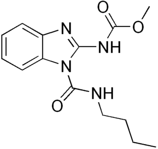 <span class="mw-page-title-main">Benzimidazole fungicide</span> Class of chemical compounds