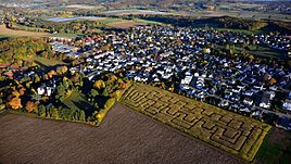 Berkum, left Odenhausen Castle, aerial photo (2016)