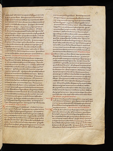 File:Bern, Burgerbibliothek, Cod. 4, f. 23r – Biblia latina (Vulgata, Part 2 Solomon to Apocalypse (incomplete).JPG