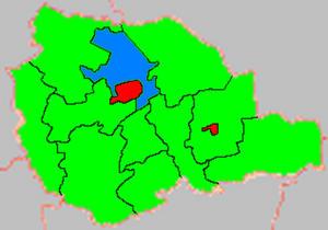 Ayuntamiento de Berezovsky en el mapa