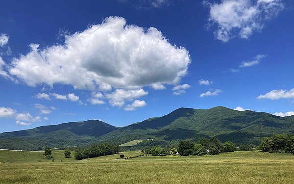 The Blue Ridge near Massies Mill, Nelson County, Virginia