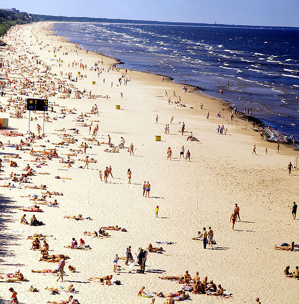 Plage de Jurmala près de Riga - Photo de Paul Berzinn