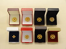 Various Blood Donation Badges of Honor Blutspendeehrennadeln.JPG