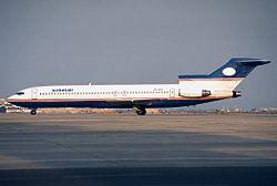 Eine Boeing 727-200, die 1995 von Sterling European Airlines geleast wurde