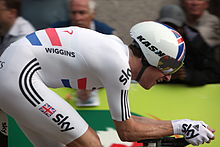 Bradley Wiggins wearing the National Time Trial Champion's Jersey in 2011 Bradley Wiggins-IMG 2045.jpg