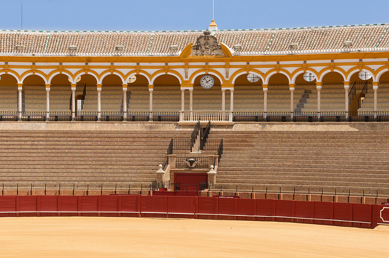 File:Bullring Real Maestranza detail Seville Spain.jpg