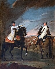 Ca 'Rezzonico -Ritratto di William Graham duca di Montrose e del suo aiutante Джованни Мозер де Фильсек 1755 - Пьетро Лонги.jpg