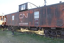 Caboose built in the Hawker Siddeley plant of Thunder Bay, Ontario