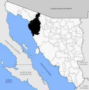 Poziția localității Caborca
