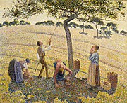 カミーユ・ピサロ「リンゴの収穫」