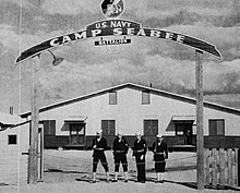 Camp Seabee gate at Eagle Farm CampSeabeeNaval Base Brisbane.jpg