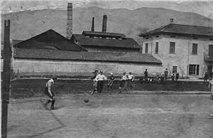 Le terrain « Campo del gas » à Chiasso utilisé entre 1906 et 1910 par le FC Chiasso.