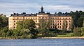 Campus Manilla, Stockholm, as seen from the water.