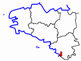 Location of the canton of Bourgneuf-en-Retz