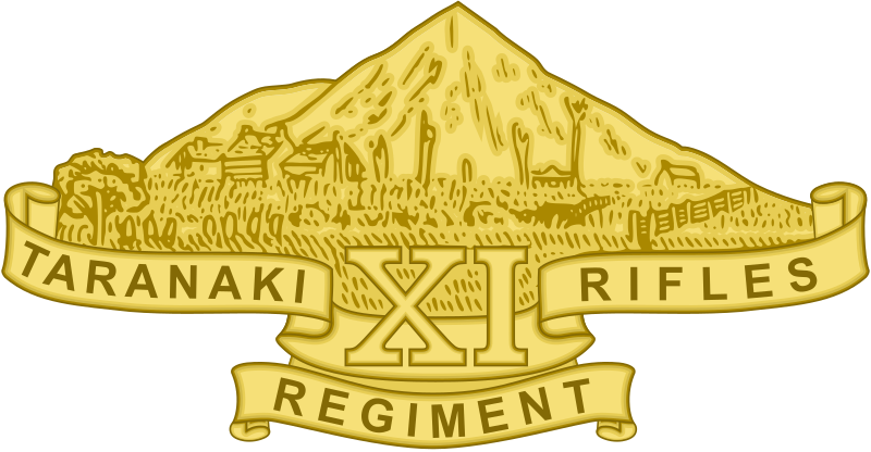 File:Cap Badge of the Taranaki Regiment.svg