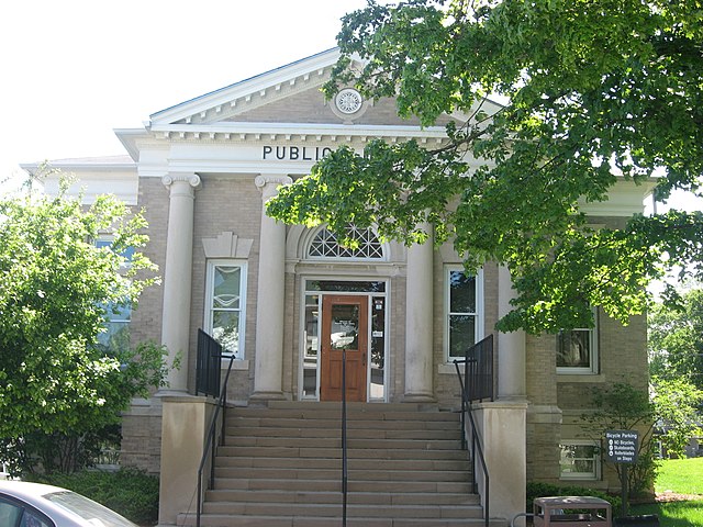 The Carnegie library in Danville