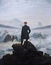 Wanderer above the Sea of Fog, Caspar David Friedrich (1818) Caspar David Friedrich 032.jpg